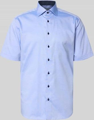 Eterna Regular Fit Business-Hemd aus Baumwolle mit Kentkragen in Blau, Gr&ouml;&szlig;e 39