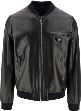 Prada Re-Nylon and leather reversible bomber Man 50