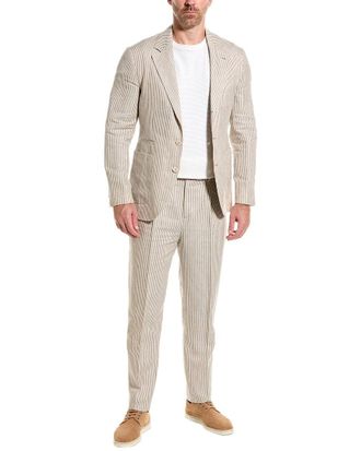 Brunello Cucinelli 2Pc Linen & Wool-Blend Suit
