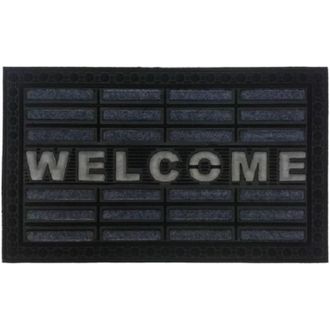 Imports Decor Imports Decor Synthetic Welcome Door Mat, 18 x 30, Grey