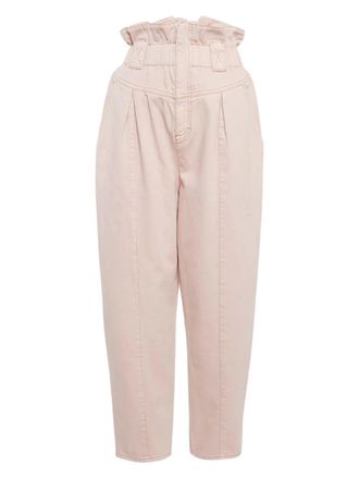 Fendi Jeans met paperbag taille - Roze