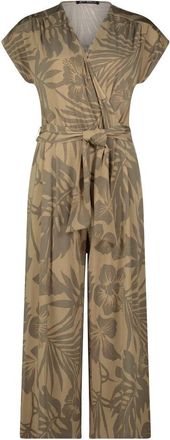Betty Barclay Jumpsuits & Playsuits, Dames, Groen, 3Xl, Bloemen jumpsuit met taille riem