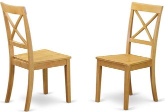 East West Furniture Dining Chair Oak, BOC-OAK-W