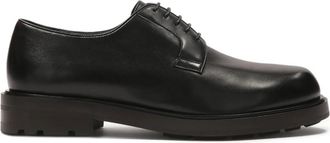 Kazar Casual zwarte derby halfschoenen - Heren - Nette schoenen - Zwart - 45 EU - Leer - Schoenen