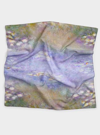 Simons Womens Impressionist painting scarf A Tribute to Claude Monet Collection