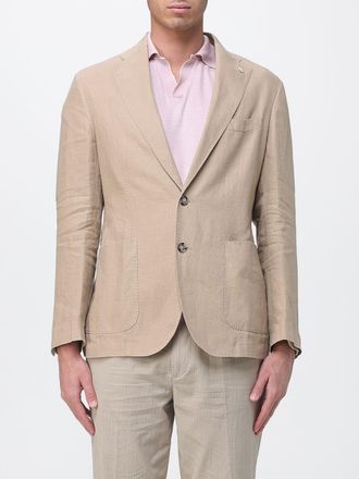 Manuel Ritz Blazer a monopetto in lino Manuel Ritz