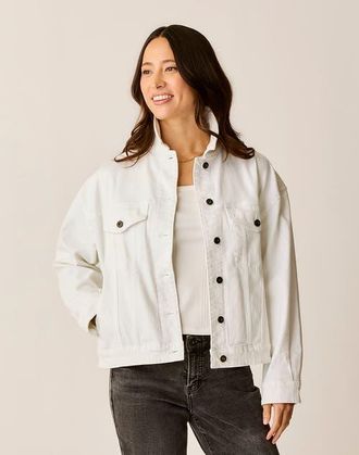 Carve Designs Axel Trucker in White at Nordstrom, Size Xx-Small