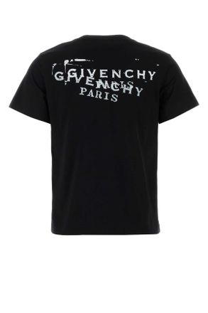 Givenchy Womens Black Cotton T-Shirt Exterior: Coton
