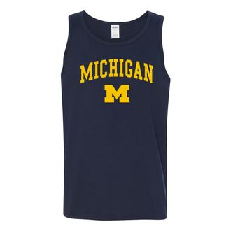 UGP Campus Apparel Michigan Wolverines Arch Logo Mens Tank Top - X-Large - Navy