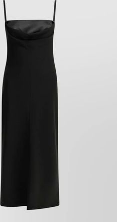 Max Mara sheath dress midi length draped neckline