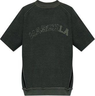 Maison Margiela Sweatshirt met Logo - Heren - Sweatshirts - Grijs - L - Katoen - Hoodies & sweatvesten