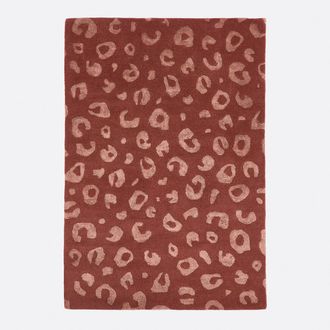 La Redoute Interieurs Vloerkleed in 65% wol, luipaardprint, Thelma