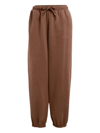adidas Essentials printed-logo track pants - women - Cotton - 2XS - Brown