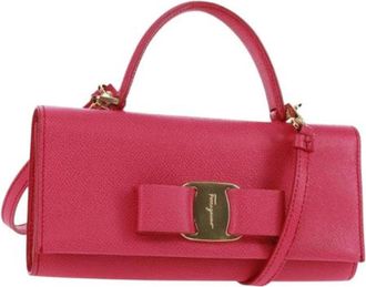 Ferragamo Pre-owned Mini Bag - Dames - Vintage Mini Tas - Roze - ONE Size - Leer - Vintage