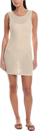 Onia Scoop Back Linen-Blend Mini Dress