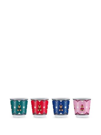 Bialetti Joyful Memories shot glasses (set of four) - unisex - ceramic - One Size - White