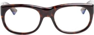 Saint Laurent Eyewear Occhiali con effetto tartarugato - Marrone