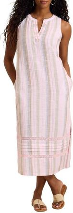 Tommy Bahama Cypress Cove Stripe Gauze Dress in Cyber Light at Nordstrom, Size X-Large