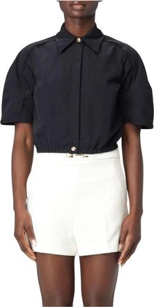 Elisabetta Franchi Mujer, Blusas y Camisas, Negro, Talla: L