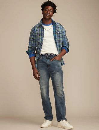 Lucky Brand Mens 410 Athletic Straight Coolmax Stretch Jean