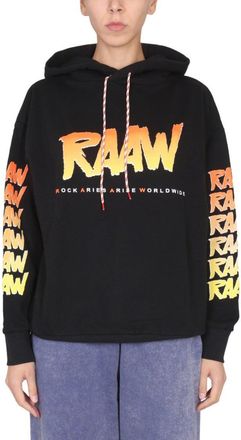 Aries Gradient Logo Print Sweatshirt