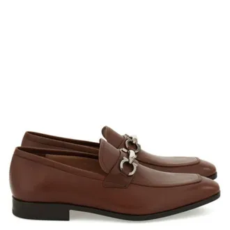 Ferragamo Benford Gancini Bit Loafers, Size 6.5 D