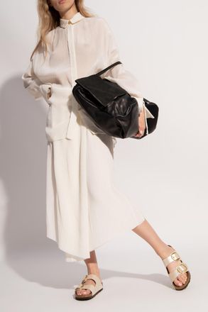 Birkenstock Arizona Big Buckle Slides, Womens, Cream