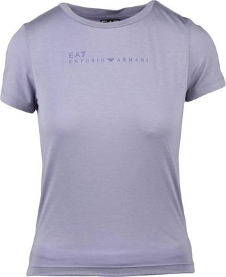 Emporio Armani EA7 Emporio Armani t-shirt - Dames - T-shirts - Paars - XS - Polyester - Tops