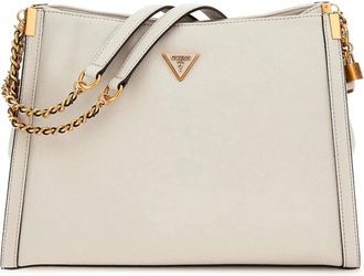 Guess Schoudertas - Dames - Schoudertassen - Beige - ONE Size - Leer - Tassen