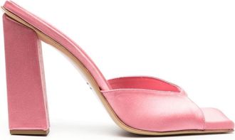 Giaborghini 125mm Rosie sandals - women - Calf Leather/Fabric/Fabric - 35 - Pink
