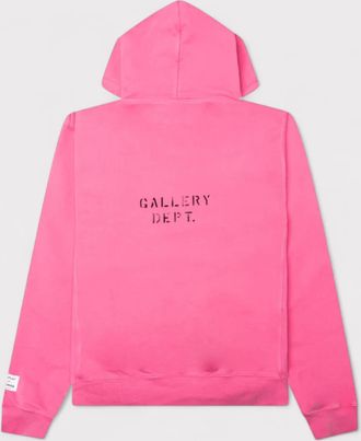 Gallery Dept. Unisex. Logo Hoodie Flo Pink - Size 2XL