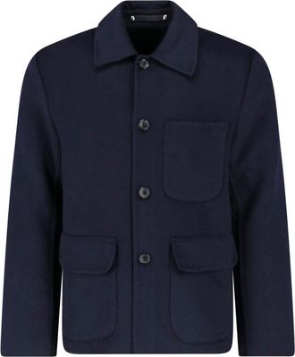 Paul Smith Structured Plaid Lining Button-Up Jacket