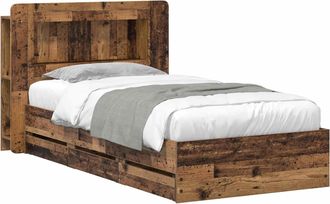 vidaXL Estructura De Cama Con Almacenamiento Y Cabecero 80 X 200 Cm Vidaxl