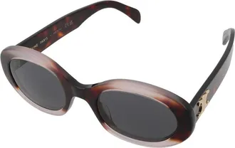 Celine CL40194U Oval Acetate Sunglasses - Tortoiseshell