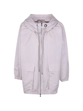 D.exterior D. EXTERIOR Taffeta Hooded Oversized Jacket