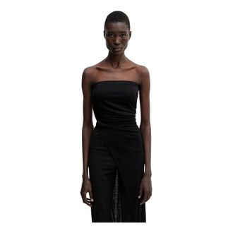 Rick Owens Dames, Tops, Zwart, Maat: L Viscose