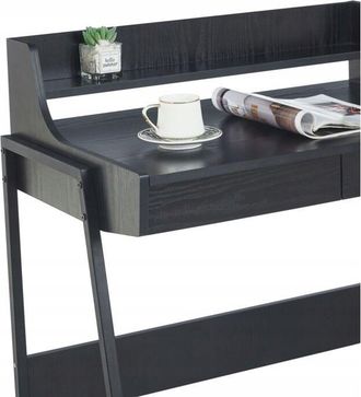 OEM Escritorio Negro Con 2 Cajones, Compacto, Para Trabajar Y Estudiar, Furnitex