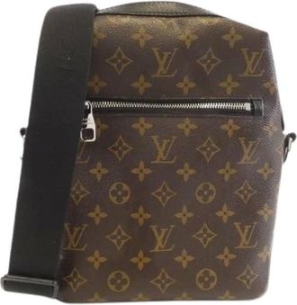 Louis Vuitton Pre-owned Cross Body Bags, male, Brown, Size: ONE SIZE Pre-owned Monogram Macassar Torres Shoulder Bag