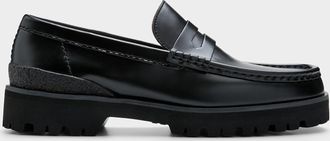 Clarks Mens Yukoner notched penny loafers Men