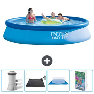 Intex Piscina Easy Set Redonda - 396x84 Cm - 7-piezas Scb110