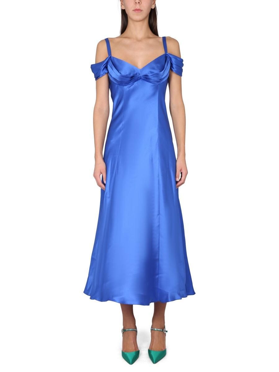 green emerald velvet dress Satin Evening Dress with Cape Sleeves main image 1