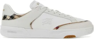 Burberry White Logo Sneakers