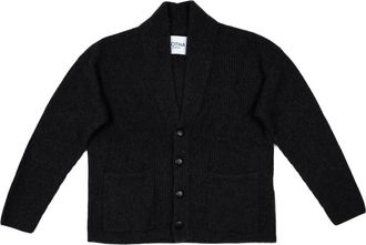 Gotha Cardigan in maglia a coste - Nero
