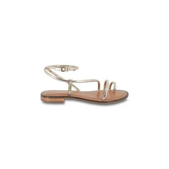 Les Tropeziennes Platte leren sandalen met teenlus Hatrio