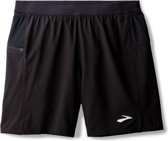 Brooks Mens 2-in-1 Journey 7 Shorts Black XXL