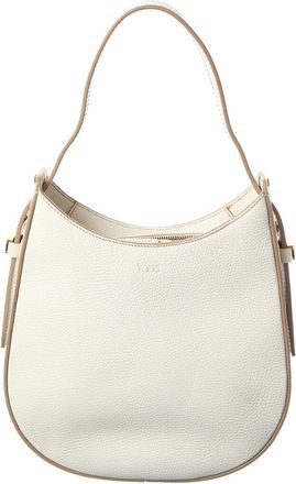 Tod's Logo Leather Hobo Bag