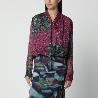 Dries Van Noten Multicolored silk blouse