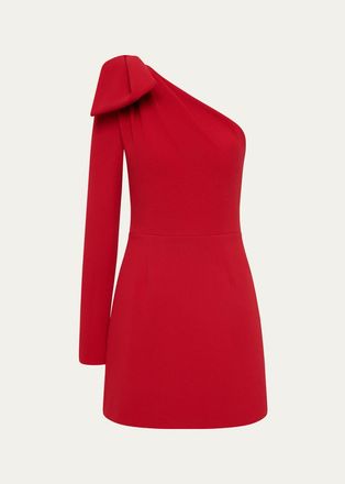 Rebecca Vallance Raziel One-Shoulder Sheath Mini Dress