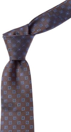 Canali Blue Squares Silk Tie