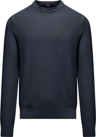 Bomboogie Maglione a coste girocollo - - Knitwear - Uomo - Blu - S